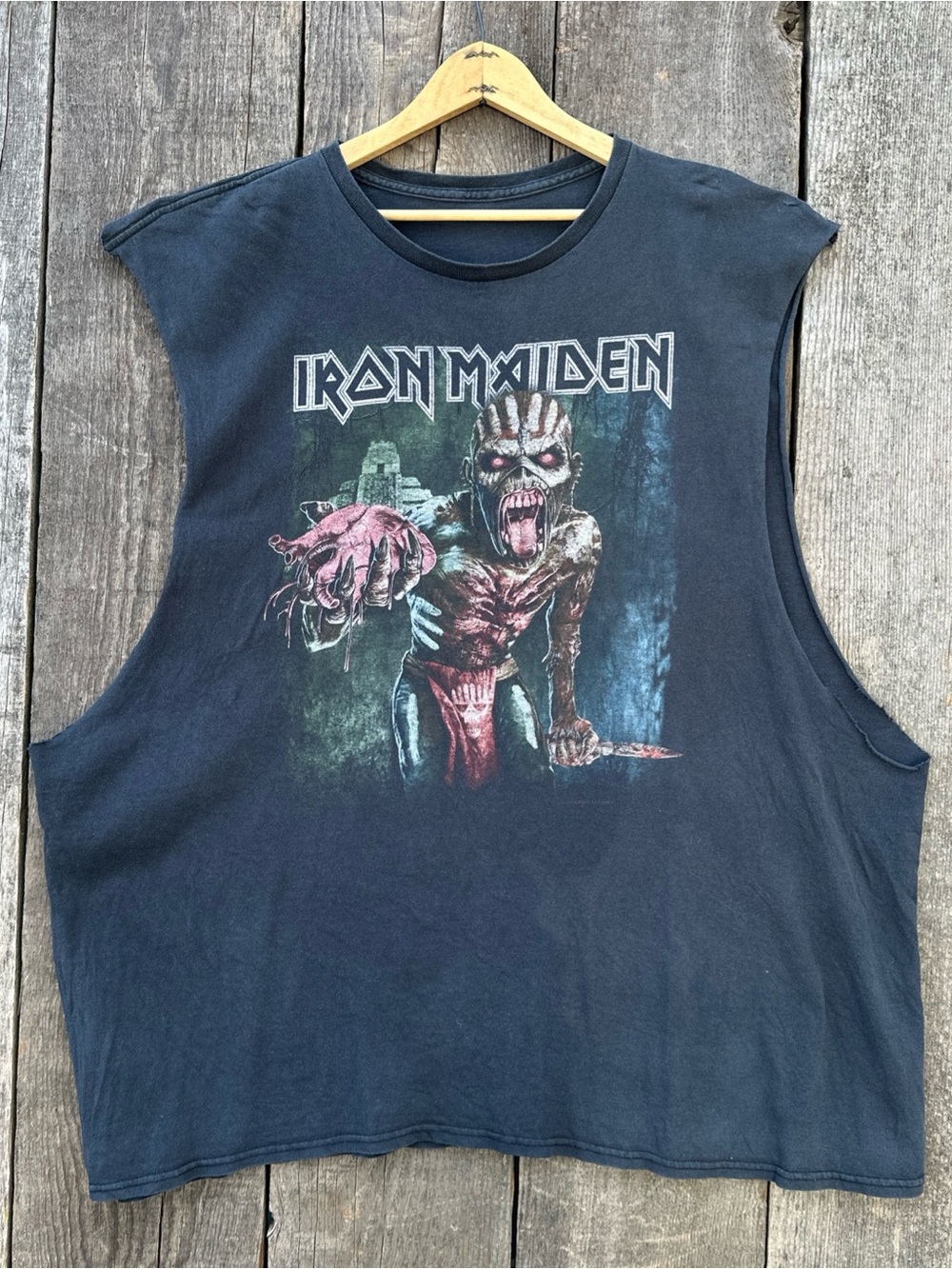 Iron Maiden 2016 Book of Souls World Tour Merch Sleeveless Muscle Tee 3-4XL